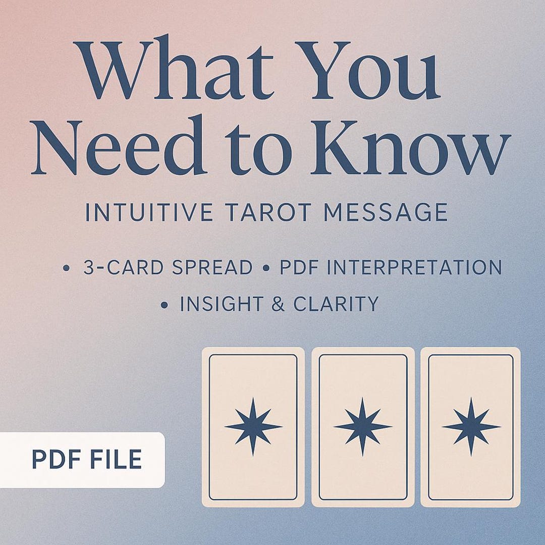 What You Need to Know Right Now Intuitive Messagedigital Download Etsy