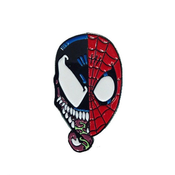 Venom vs Spider-man enamel pin