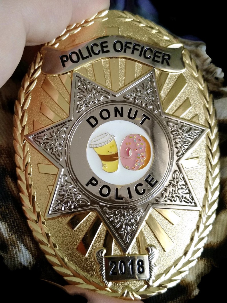 Police Badge Donut Police Department FREE Donut Police | Etsy