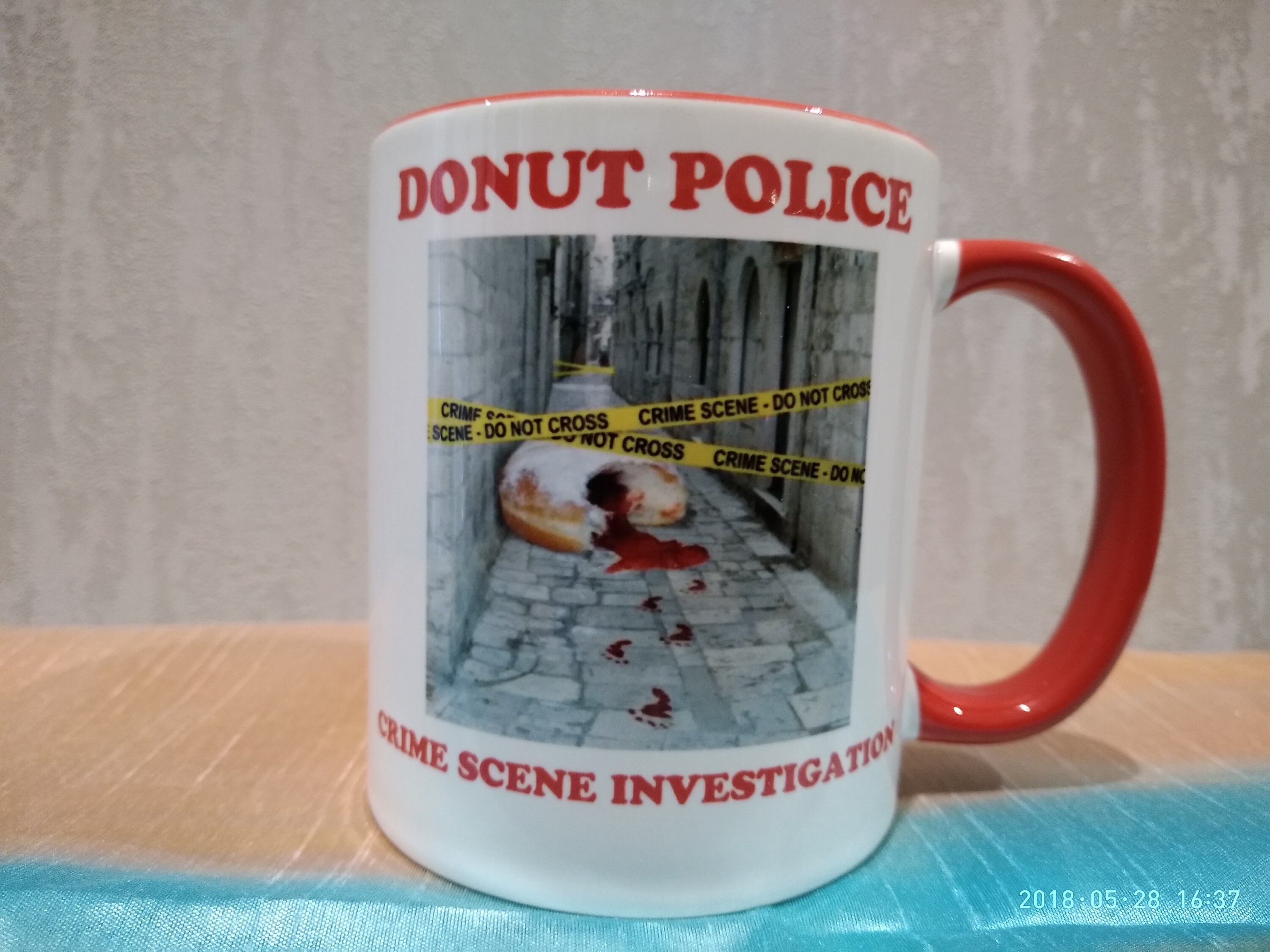 Donut Police Collectible 11 oz. Two Tone Ceramic Coffee Mug Etsy