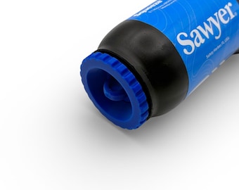 Sawyer Squeeze Filter Cap Low Profile with Rotating Loop for Ultralight Hiking