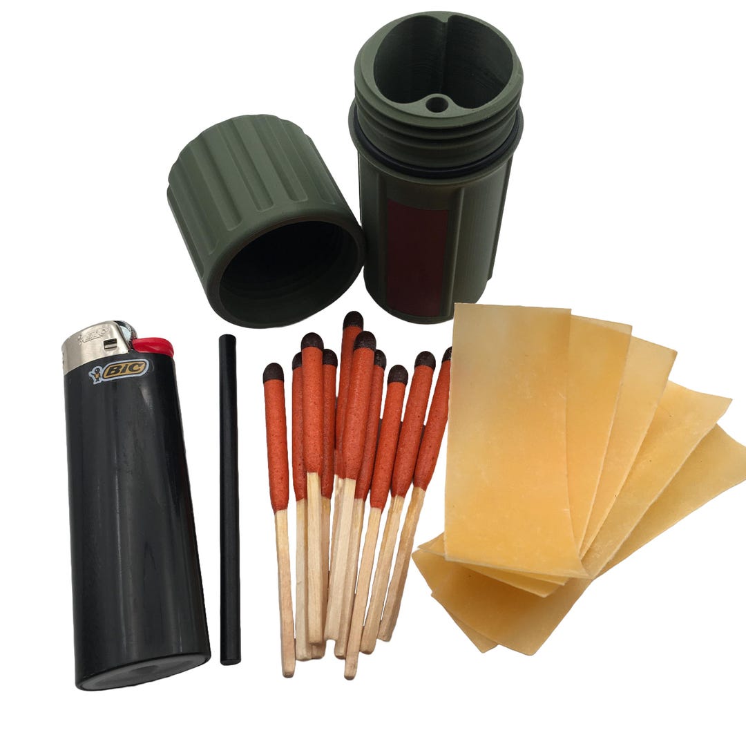 Fire Starter Kit Waterproof Pre-made Kit for Backpacking, Camping ...