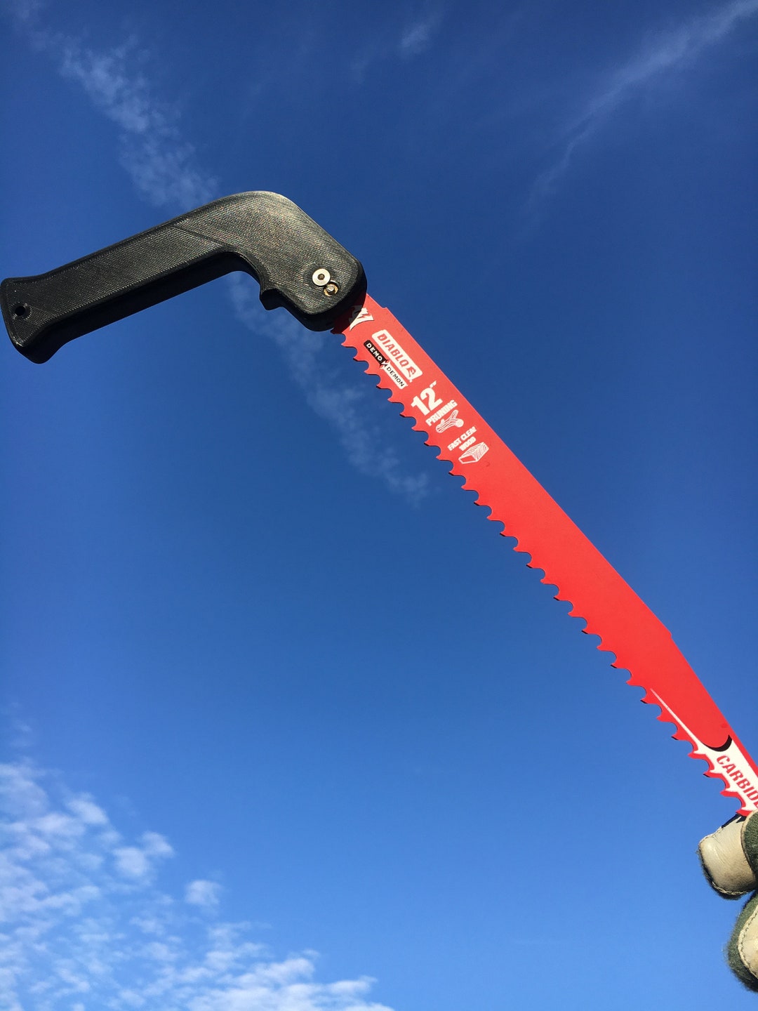 Ultralight Backpacking Saw Ergonomic Handle and Carbide Blade Options