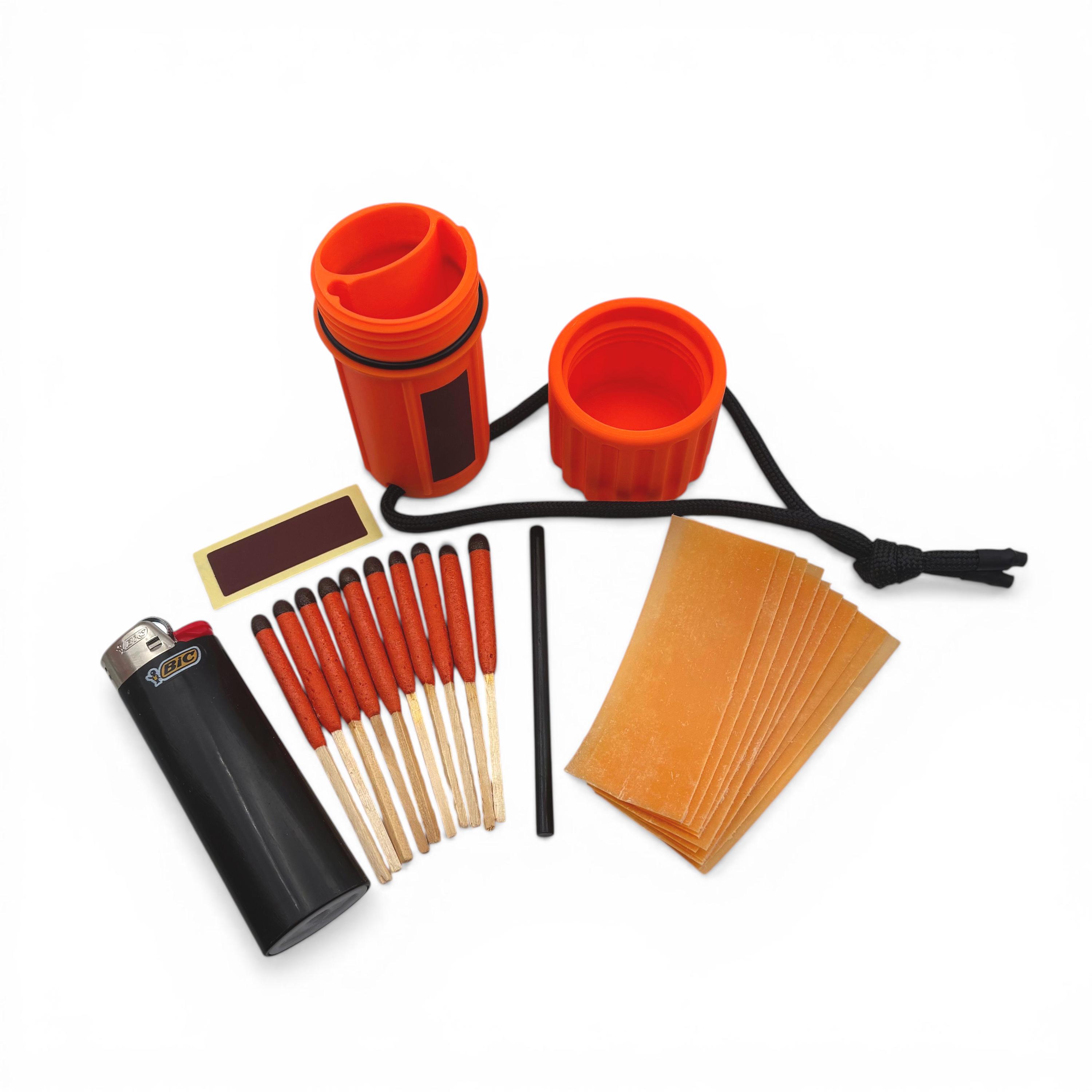 Complete Fire Starter Kit, Compact and Waterproof With Lanyard - Etsy