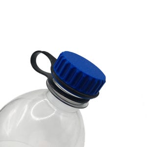 Ultralight Bottle Cap Upgrade with Lanyard 3D Printed Lightweight Water Bottle Cap for Backpacking, Hiking, and Outdoors