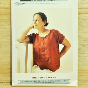 The Remy Raglan - Sizes 00 - 34 - Sewing Pattern by Sew House Seven - For Woven Fabrics - Confident Beginner