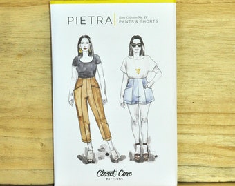 Pietra Pants & Shorts - Sewing Pattern by Closet Core - For Woven Fabrics