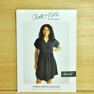 Fringe Dress & Blouse - Sewing Pattern by Chalk + Notch - For Woven Fabrics - Intermediate
