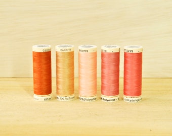 Gutermann Sew-All Polyester Thread - 110 yards/100 m - Various Warm Tones - Sold Separately