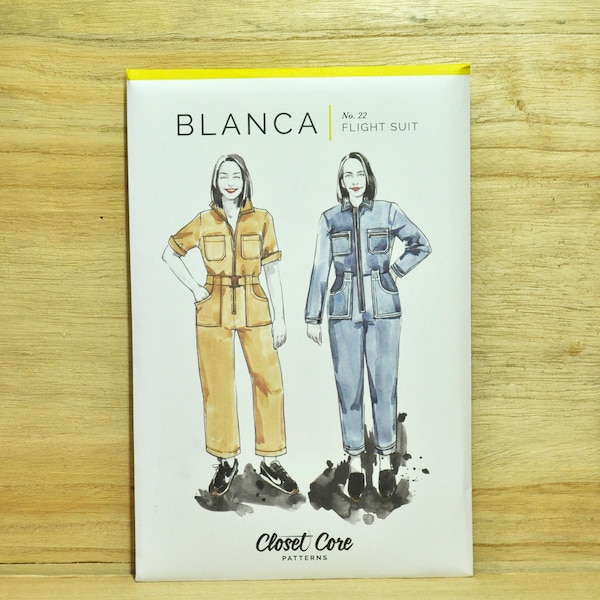 Blanca Flight Suit - Sewing Pattern by Closet Core - For Woven Fabrics - Intermediate/Advanced