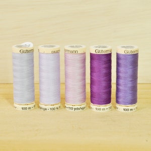 Gutermann Sew-All Polyester Thread - 110 yards/100 m - Violets - Sold Separately