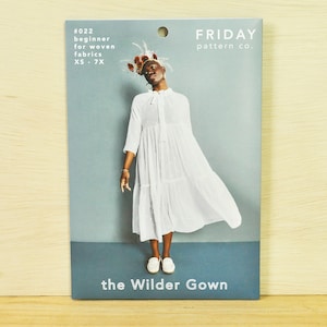 The Wilder Gown - Sewing Pattern by Friday Pattern Co. - For Woven Fabrics