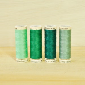 Gutermann Sew-All Polyester Thread - 110 yards/100 m - More Greens - Sold Separately