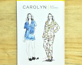 Carolyn Pajamas - Sewing Pattern by Closet Core - For Woven Fabrics - Intermediate