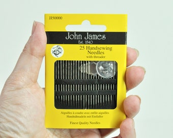 Hand Sewing Needles - John James Brand - Pack of 25 Assorted Needles