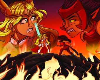 She-ra and Catra Print