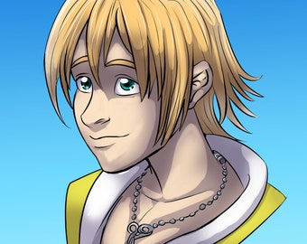 Final Fantasy X - Tidus - A4 Print