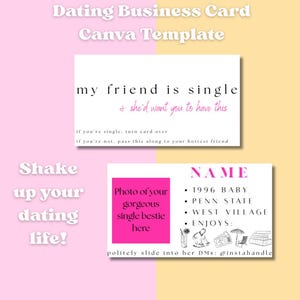Dating Cards, Calling Card, Flirty Business Card, Dating Business Cards