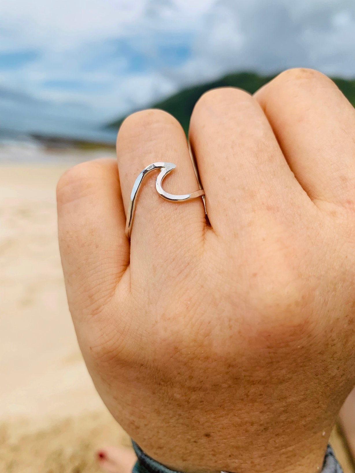 Silver Wave Ring - Etsy