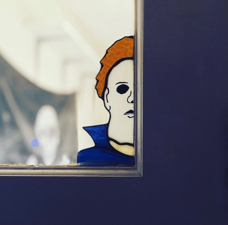 Michael Myers Stained Glass Suncatcher Etsy UK