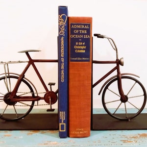 Vintage Metal Bicycle Bookends