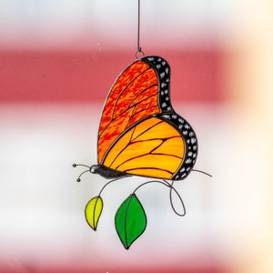 Monarch Butterfly Stained Glass Window Hangings Mothers Day Gifts Stained Glass Butterfly Gifts