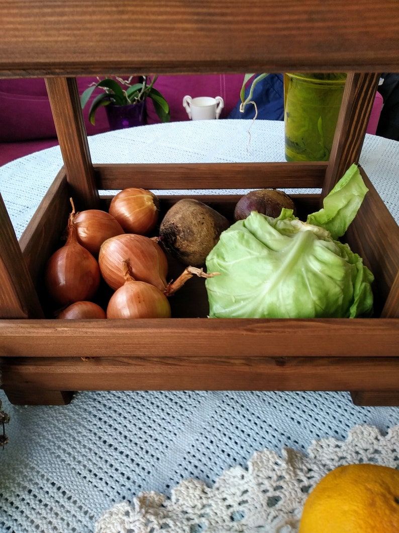 The beautiful wooden vegetable storage crate.Fruit crateapple Etsy