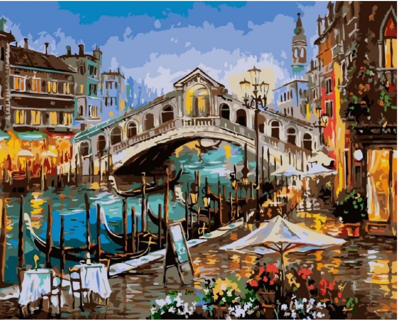 Paint by number kit.Venice 15.7x 19.7 Etsy