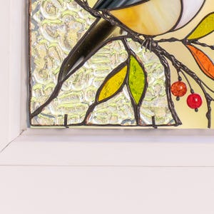 stained glass window corner as a home decor