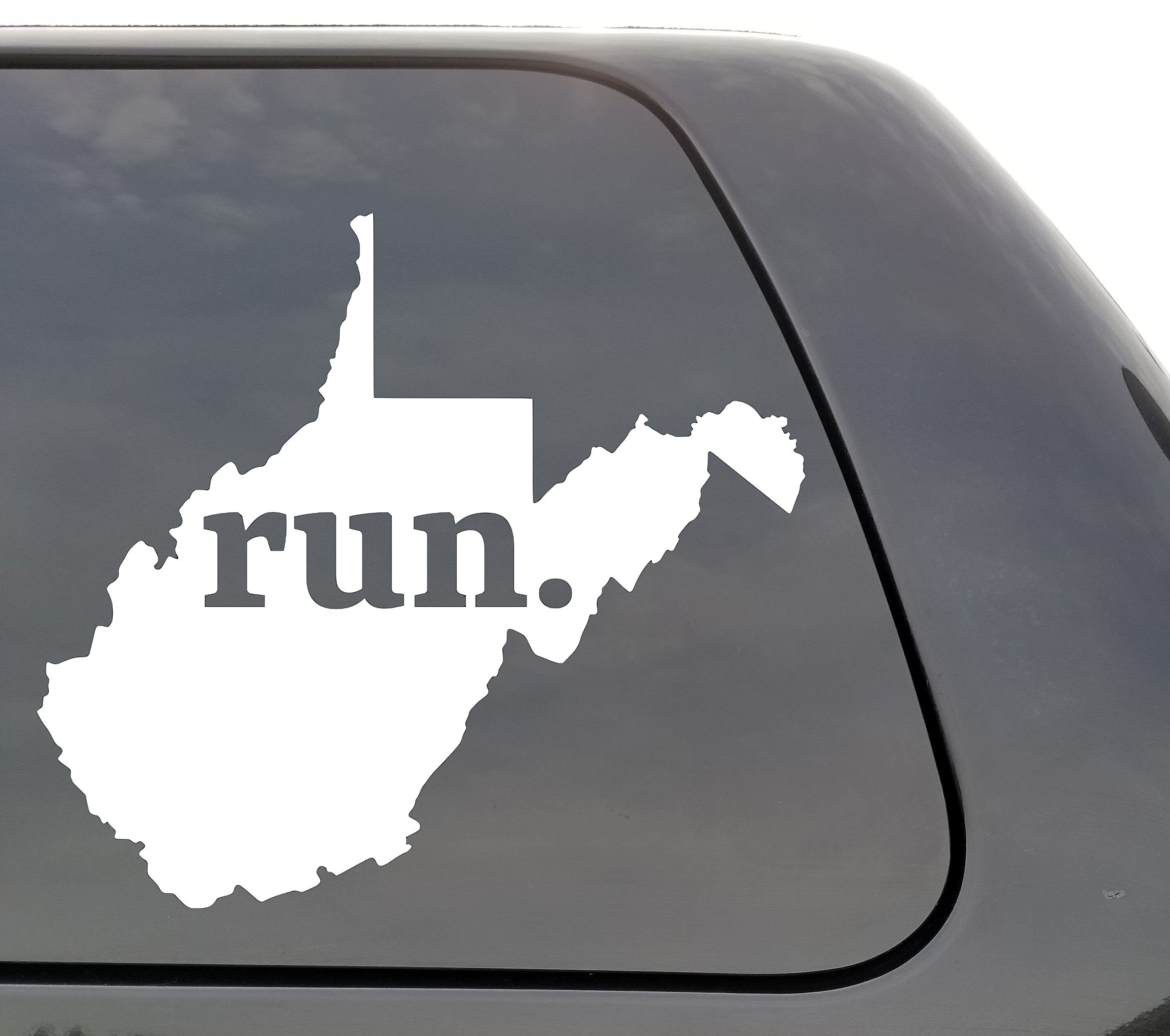 West Virginia Run Decal West Virginia WV Run Decal State Etsy