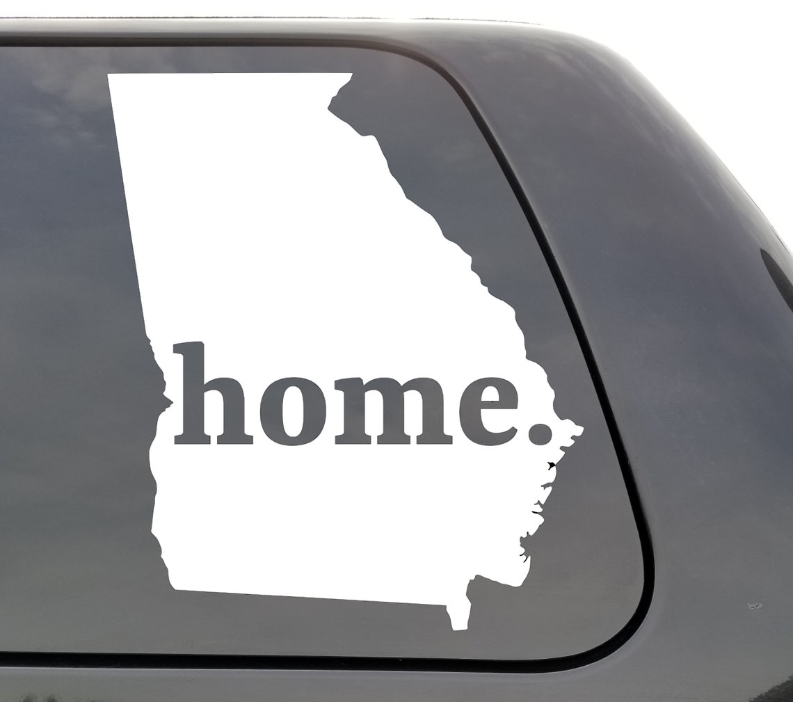 Decal GA Decal Home State Decal State Etsy