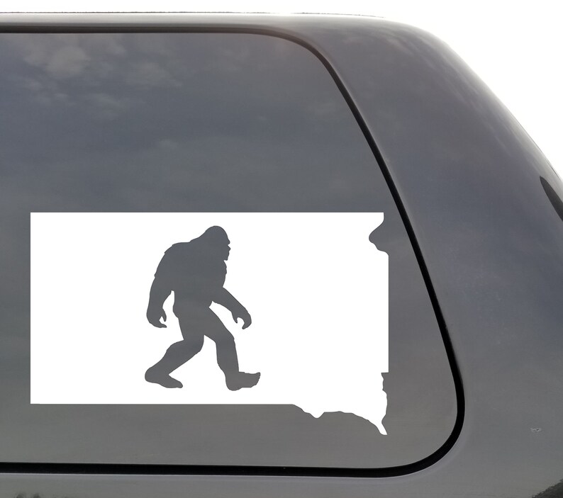 Bigfoot South Dakota Vinyl Decal Bigfoot Sd Yeti Sasquatch - 