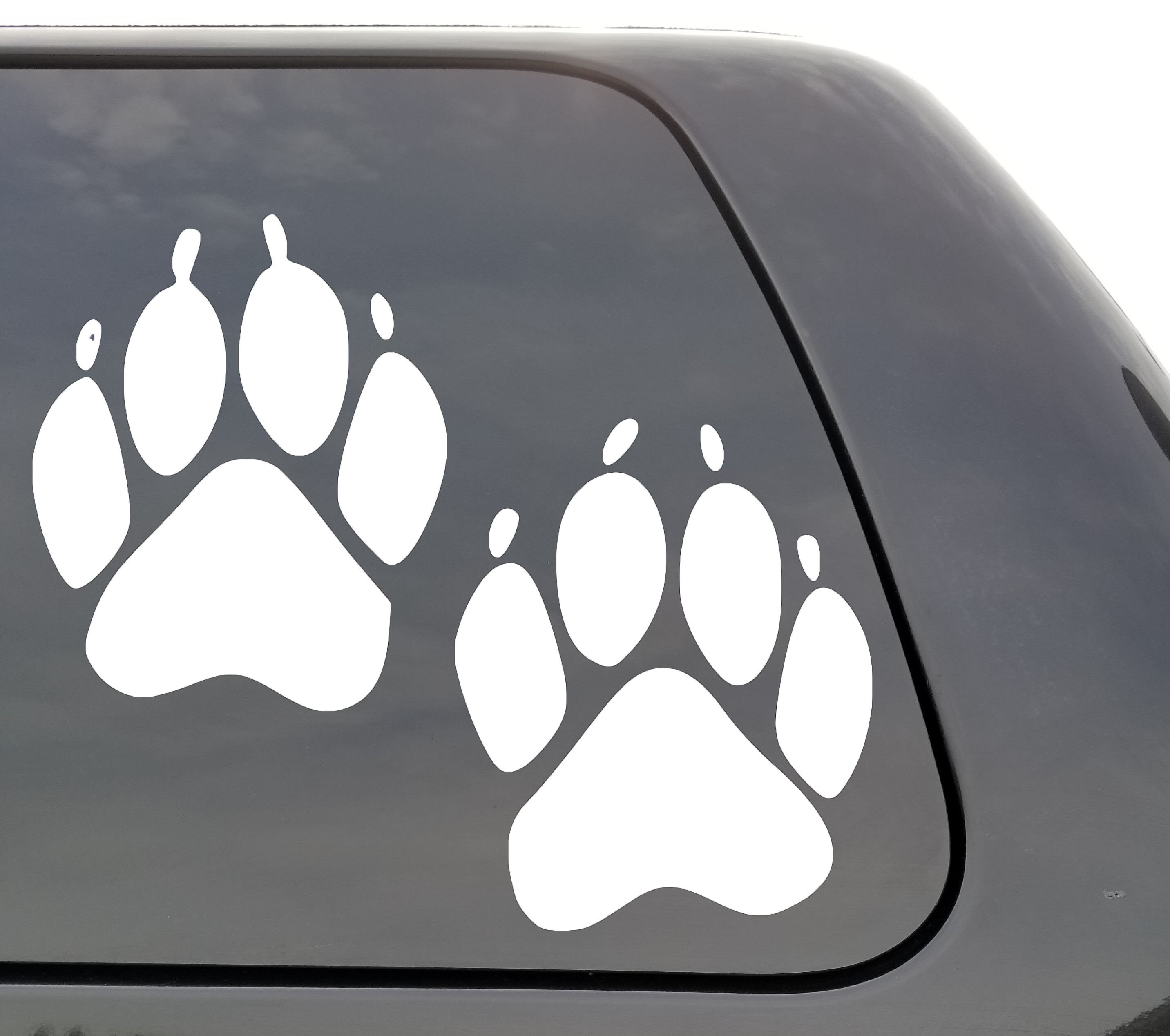 Dog Tracks Vinyl Decal Paw Print Wild Animal Print Etsy