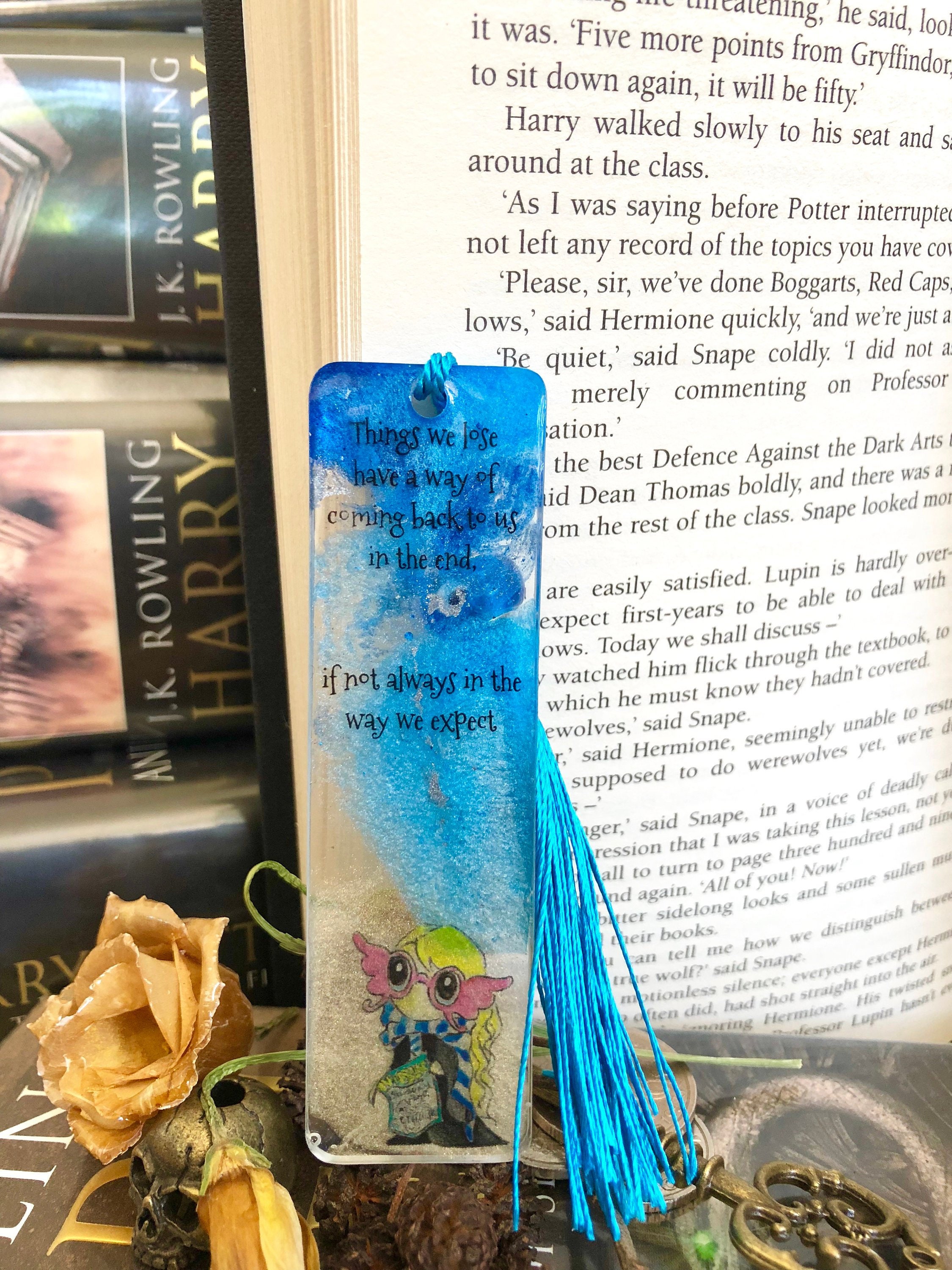 Harry Potter Bookmark Luna Loony Lovegood Etsy