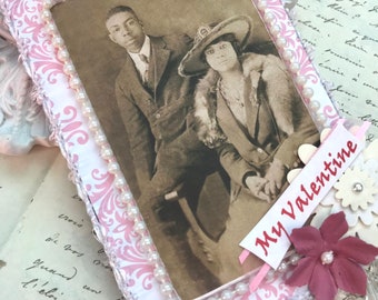 Vintage African American Photo Valentine’s Day Ornament- My Valentine