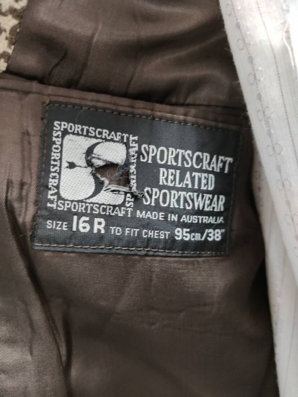 1970s Sportscraft jacket caramel brown houndstooth check | Etsy