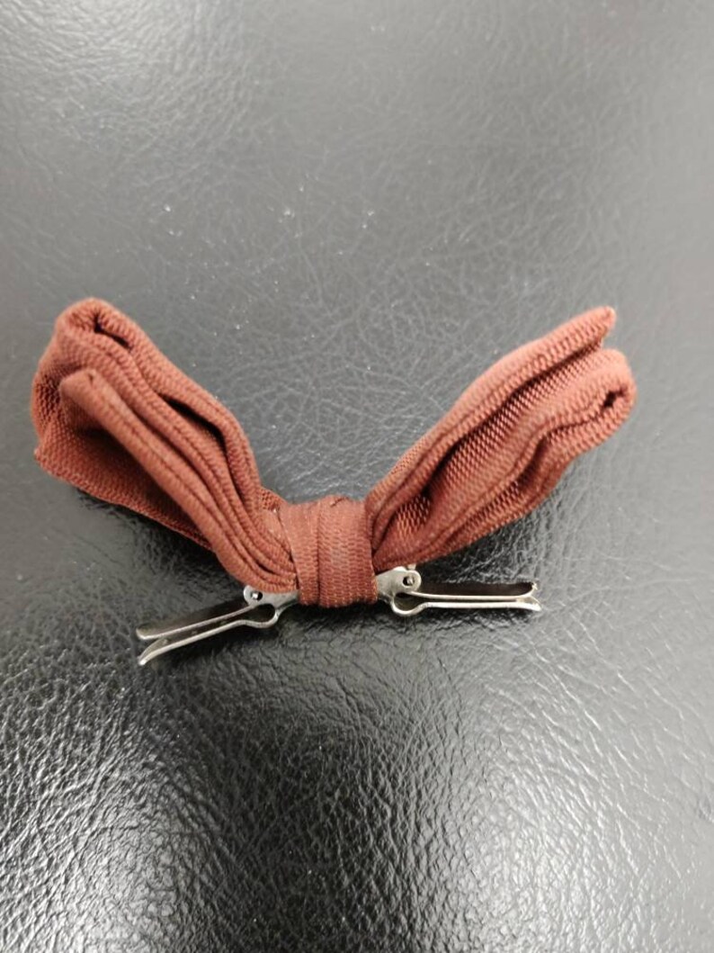 Tan easy fix clip bow tie 60s formal wedding after five