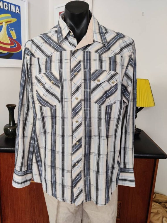 Camisa casual Wrangler de algodón manga larga para hombre