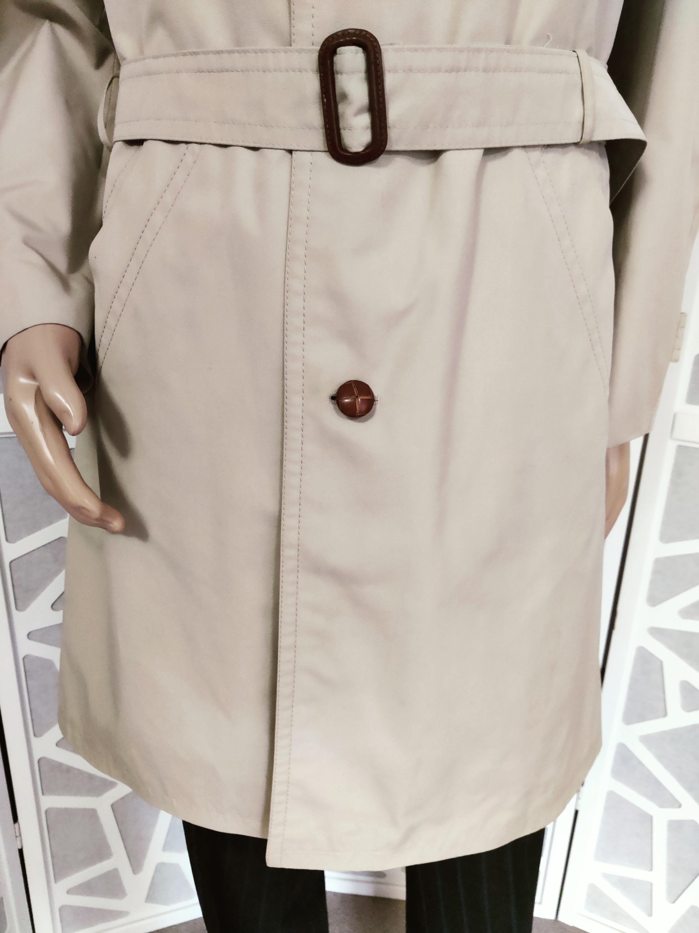West German Quality Beige Trench Coat Werther Label
