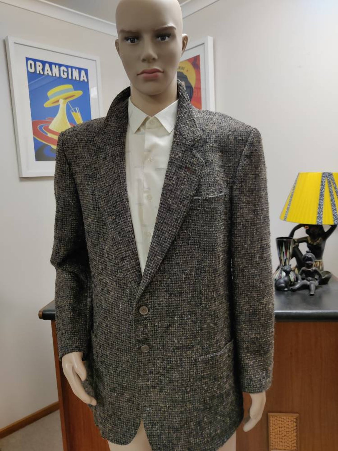 ジャケット・アウター ARNYS WOOL TAYLORED JACKET 52 Wool Sport Jacket - The Anthology x JKF Man Harris Tweed