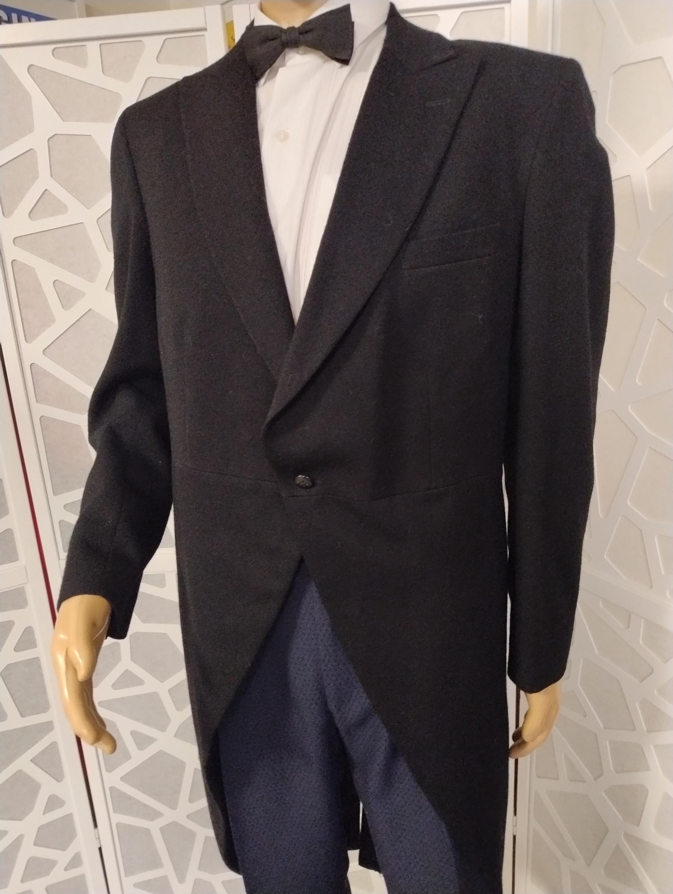 1950s Keith Courtenay Label Morning Coat Formal Tuxedo Jacket