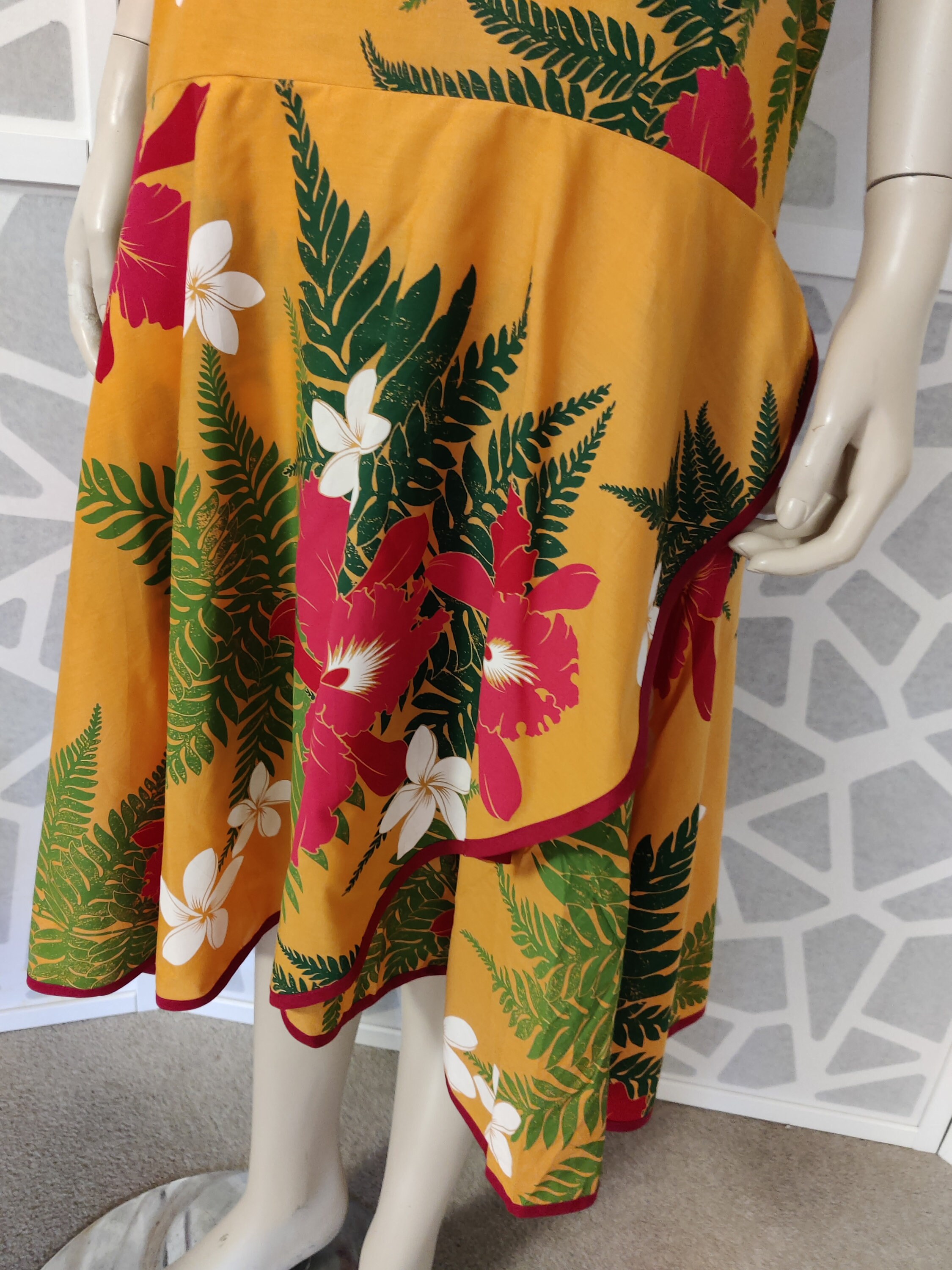 Aloha Standards Label Made in Japan Hawaiian Dance Dress