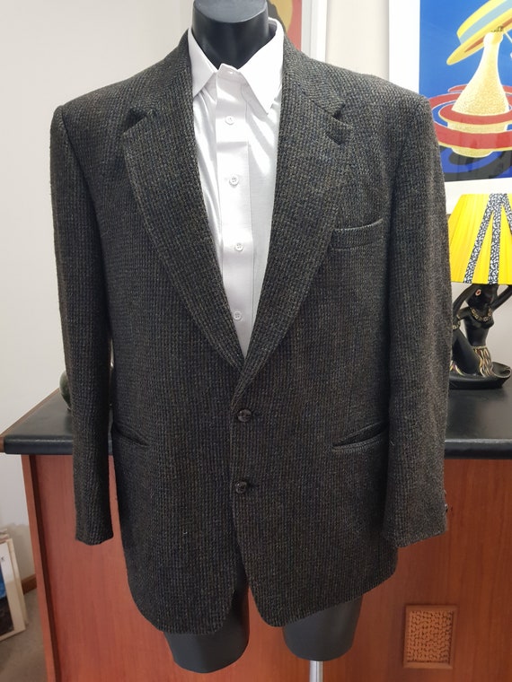 black tweed jacket mens