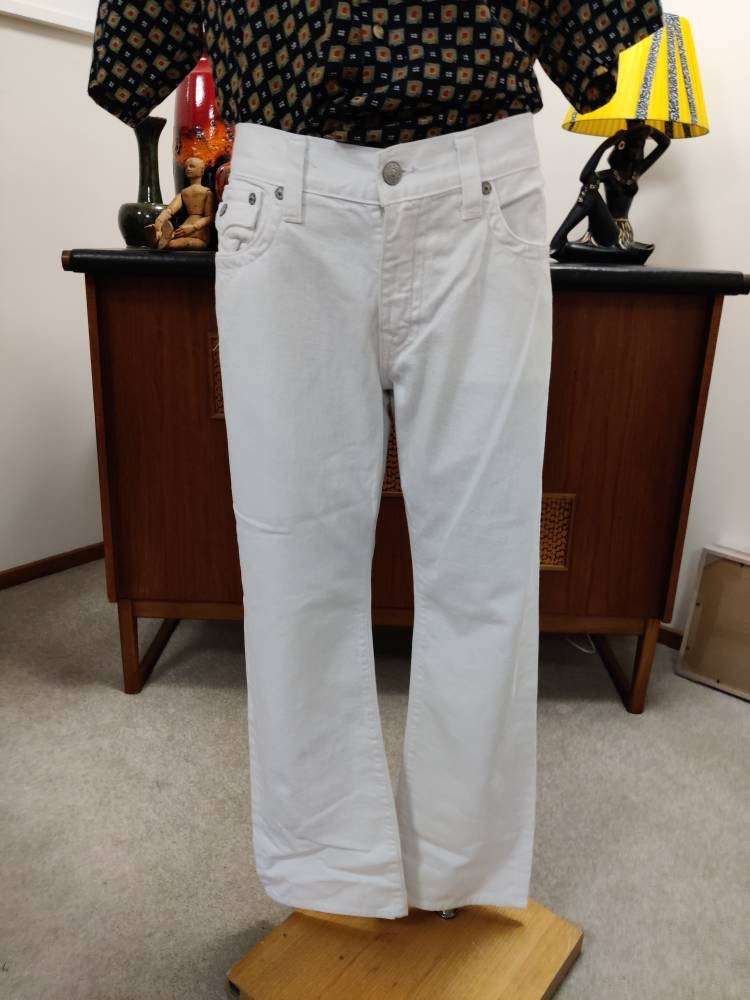 Slightly Flared Pants Jeans Flap 