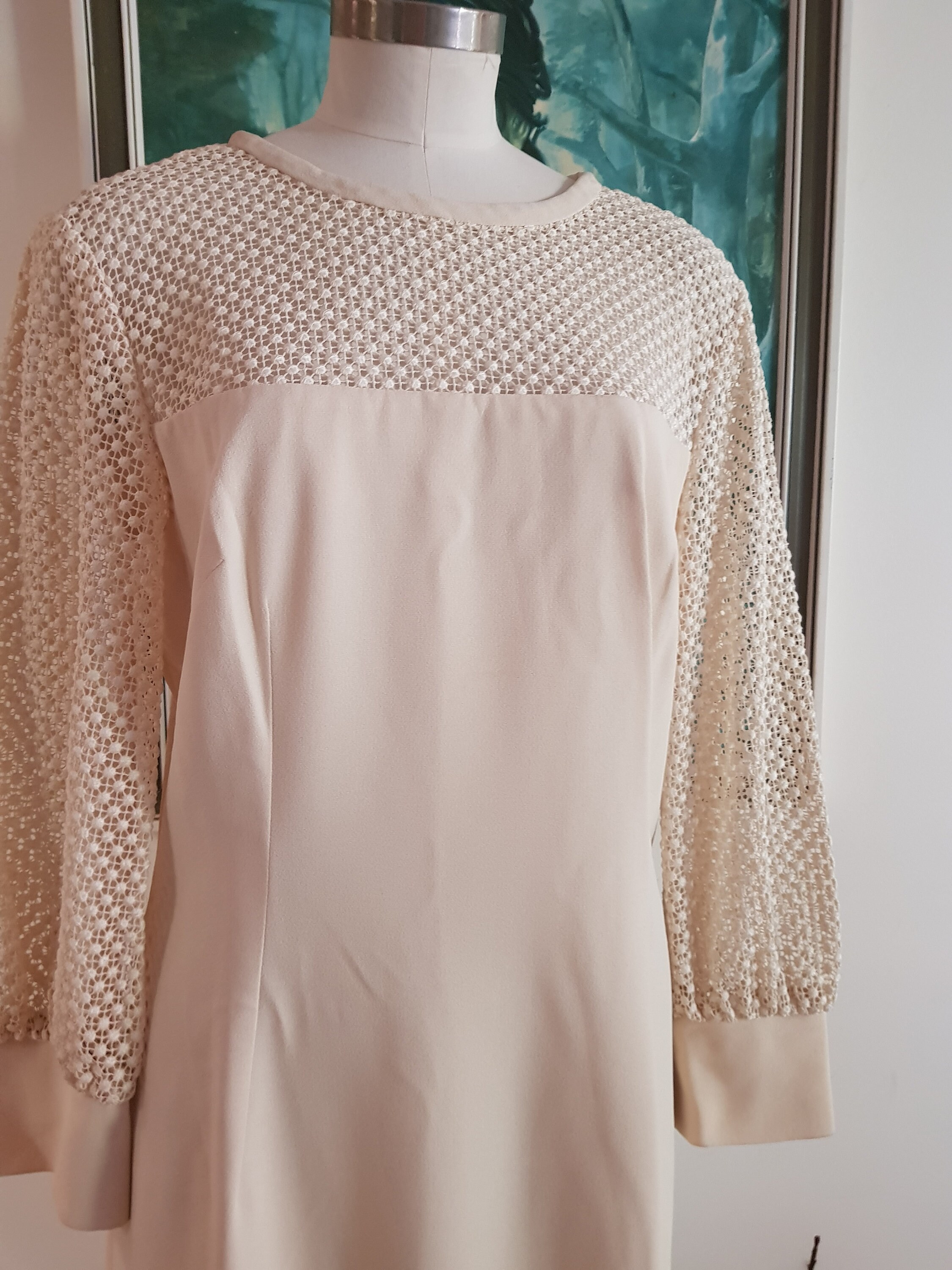 Marti of Melbourne Designer Vintage 1960s Cream Sheer Bodice Etsy Denmark