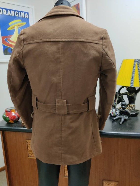 1960s Spicer label mens brown jacket rare find small … Gem
