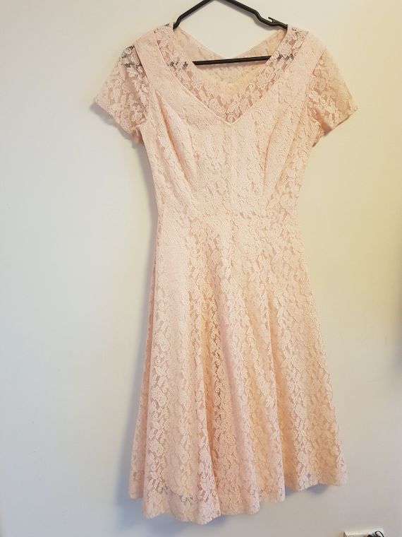 Peach lace bride bridesmaid after five formal bel… - image 1