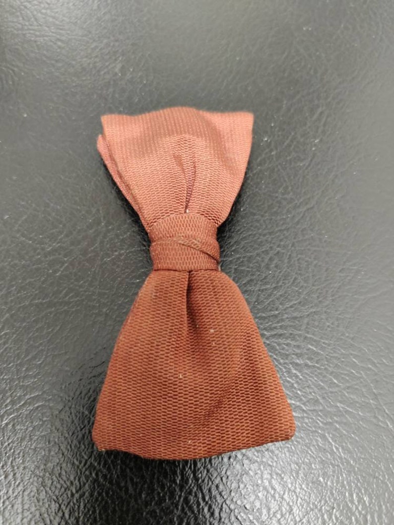 Tan easy fix clip bow tie 60s formal wedding after five