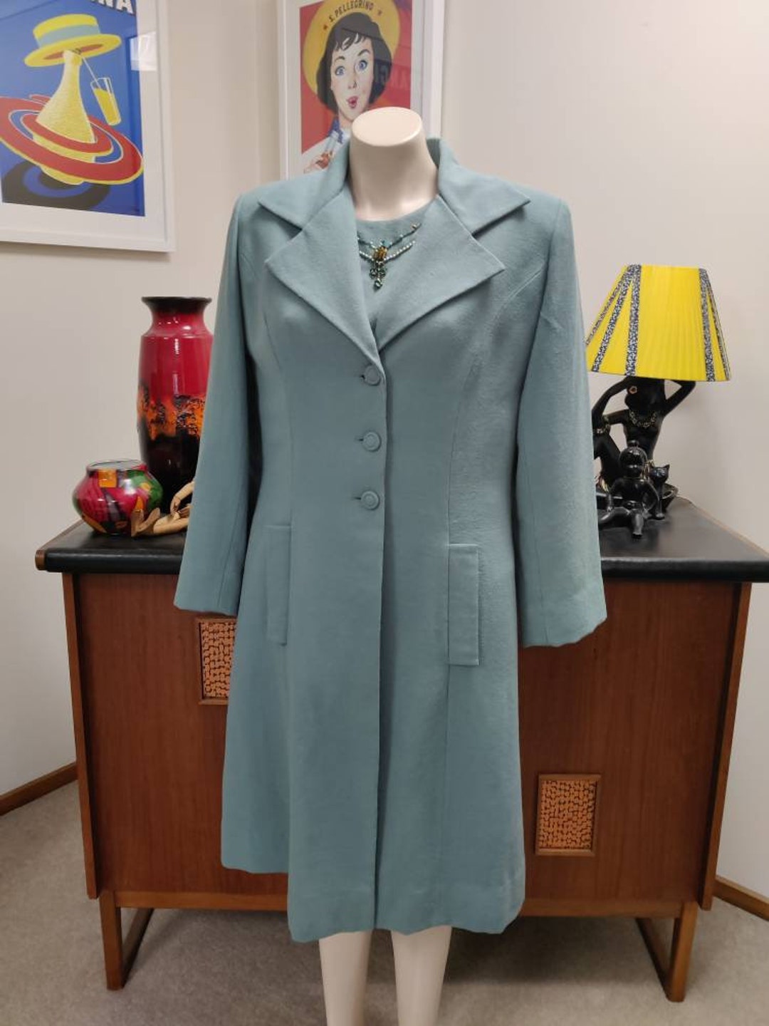 Robe veste set aqua crêpe classique genou longueur perle robe