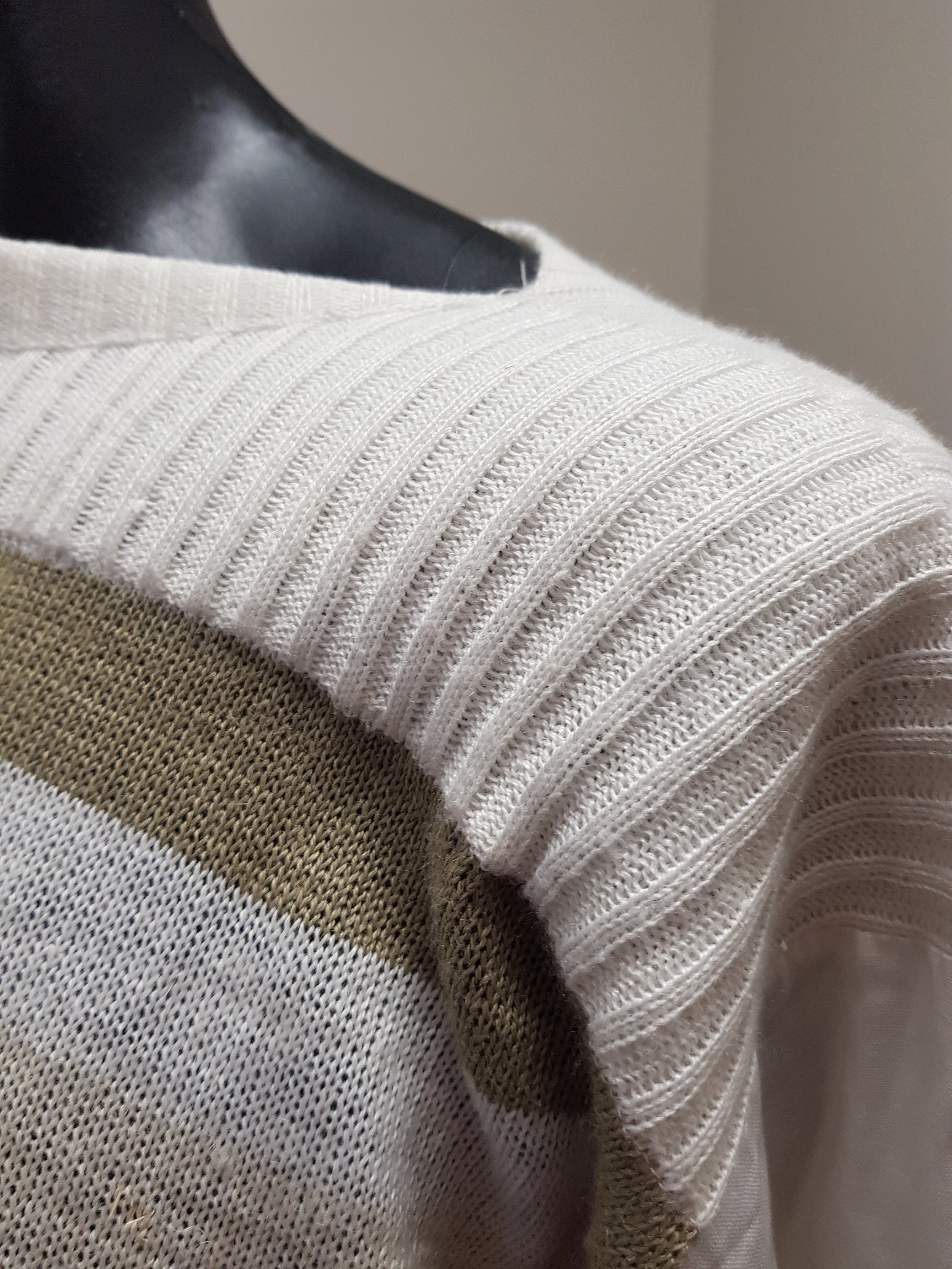 Italian Linen Acrylic Pullover Jumper Boat Neck Sample Old Etsy UK